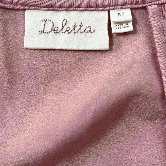 Anthropologie Deletta V-Neck High Low Blouse Size MP - Picture 4 of 4